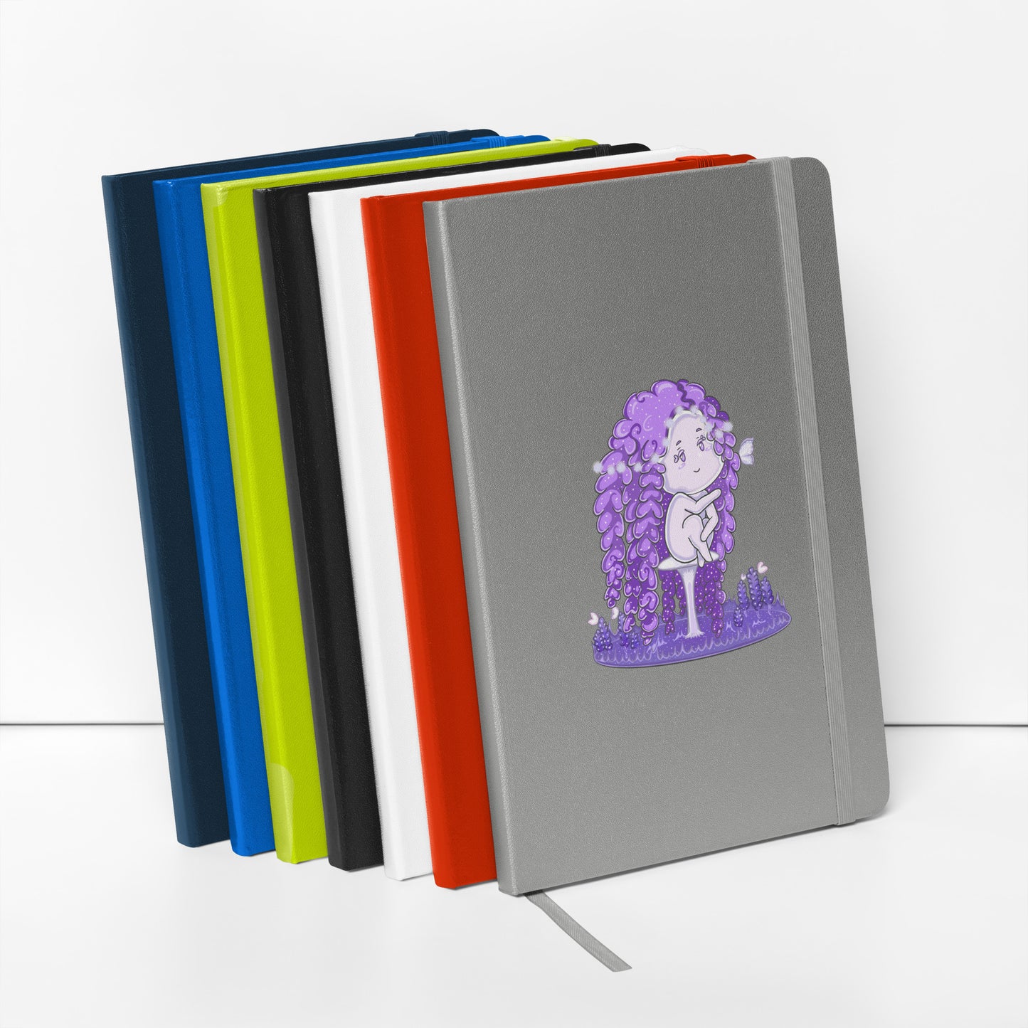 Purple Lavender Hanako - Hardcover Bound Notebook