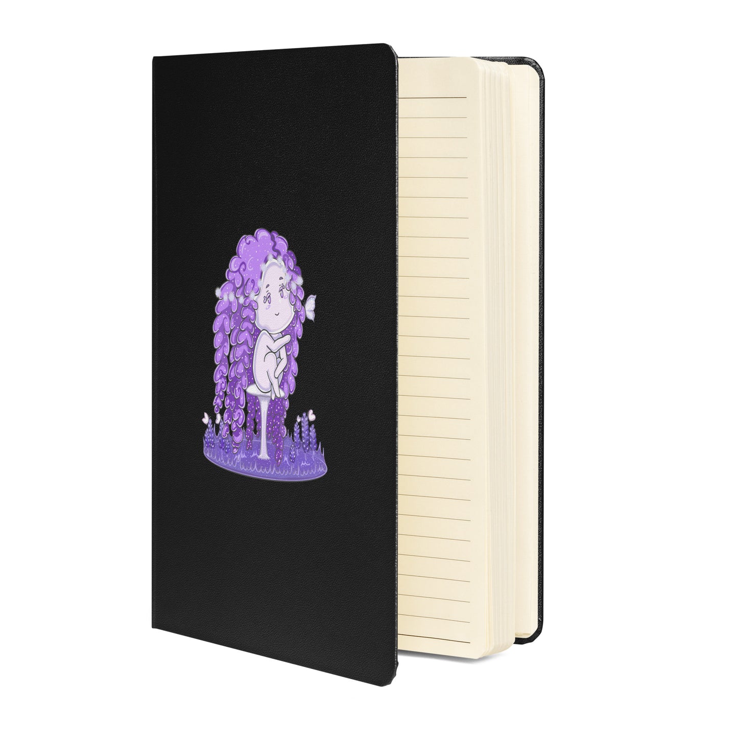 Purple Lavender Hanako - Hardcover Bound Notebook