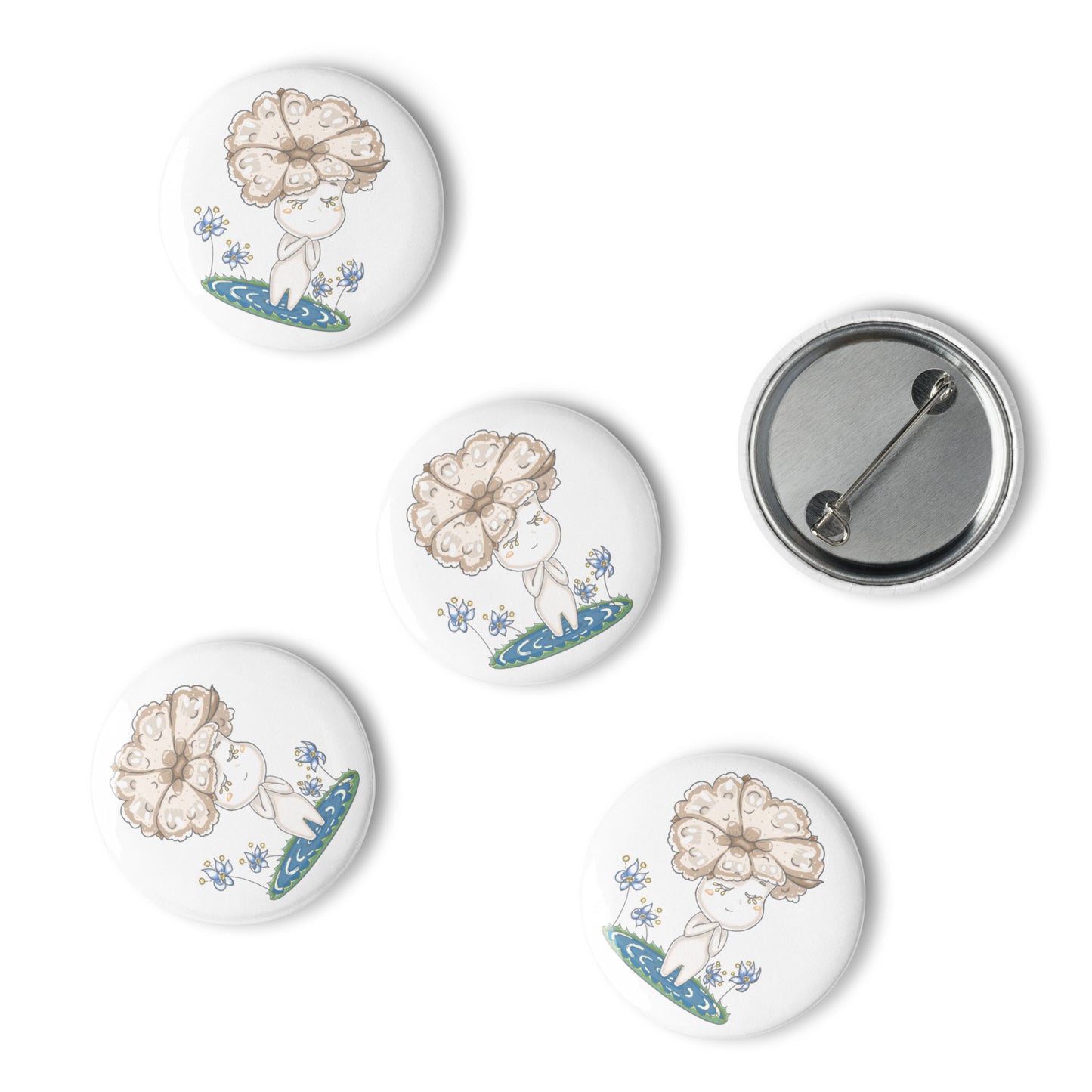 Cotton Hanako - Set of pin buttons