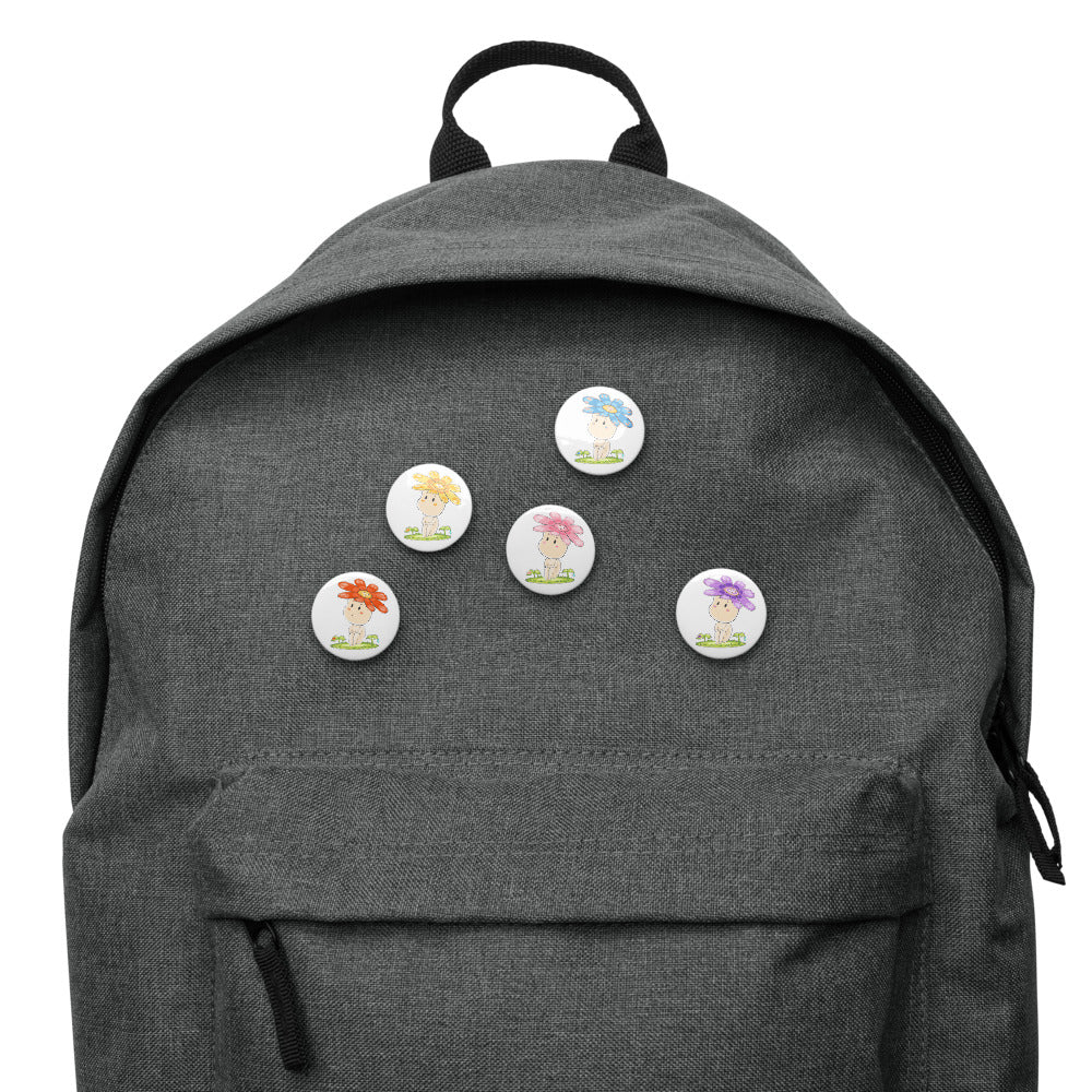 Daisy Hanako - Set of pin buttons
