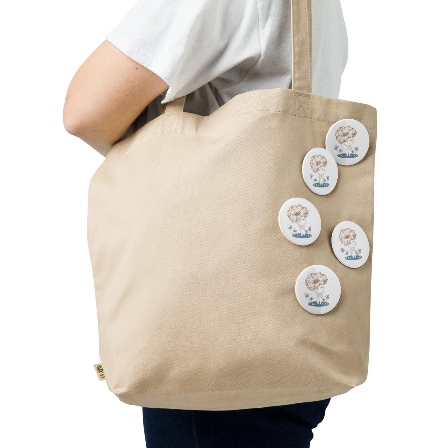Cotton Hanako - Set of pin buttons