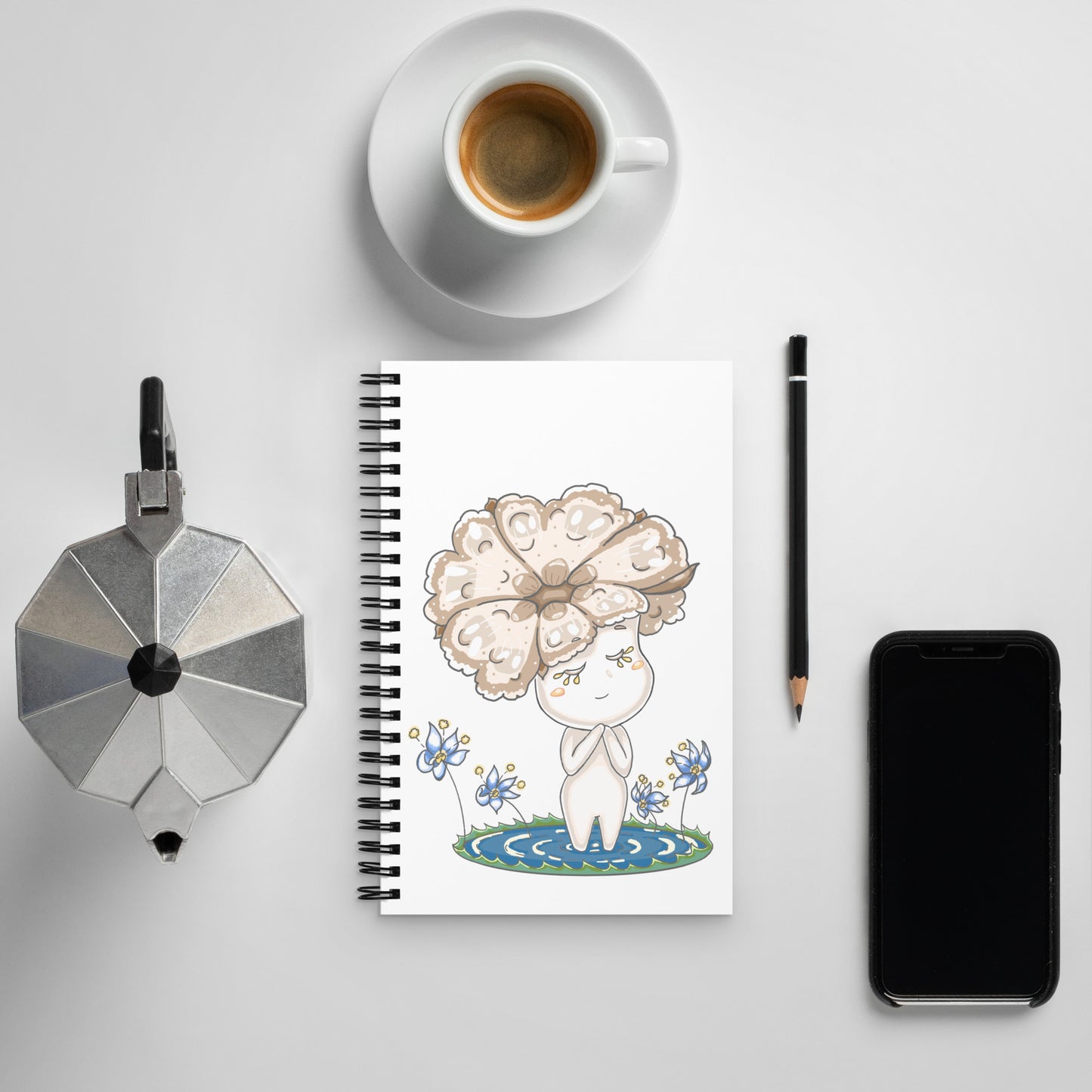 Cotton Hanako - Spiral Notebook
