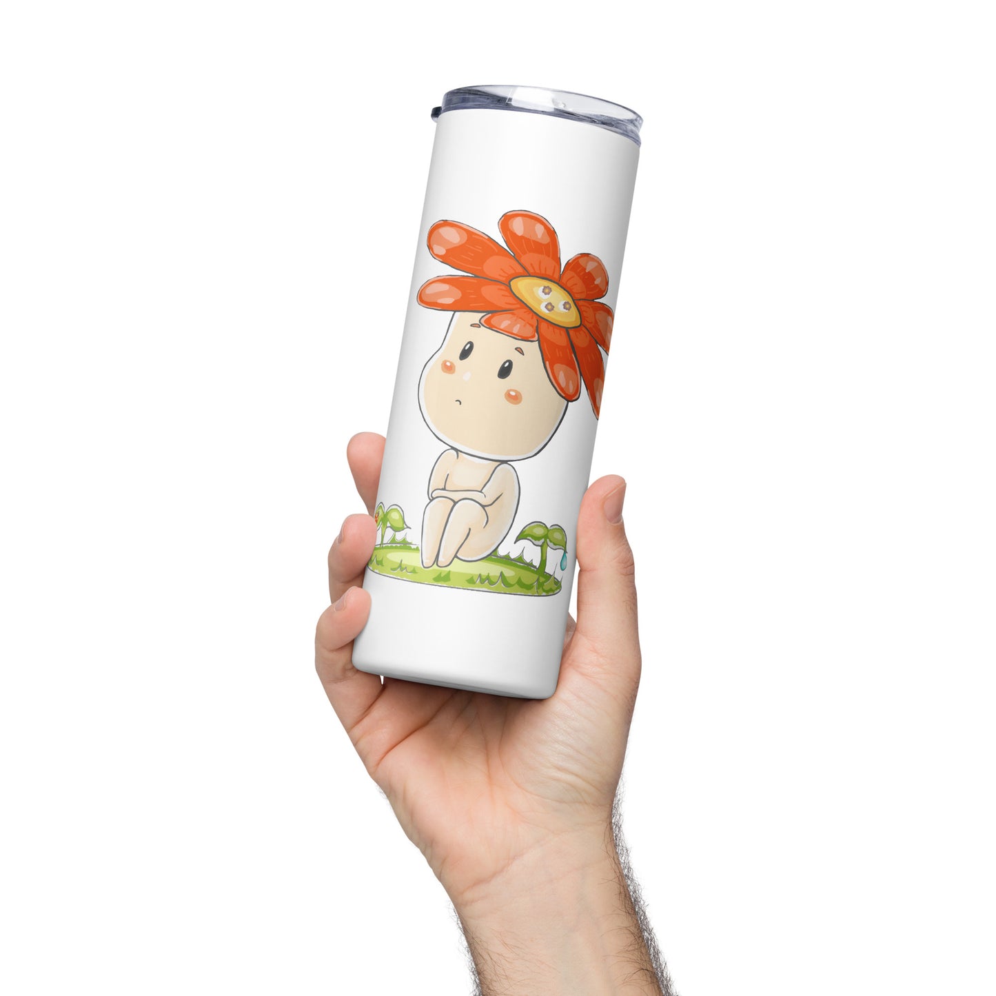Red Daisy Hanako - Stainless steel tumbler